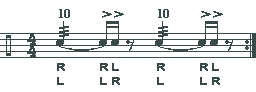 Ten-Stroke Roll