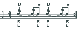 Thirteen-Stroke Roll