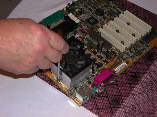 Install the processor cooling fan