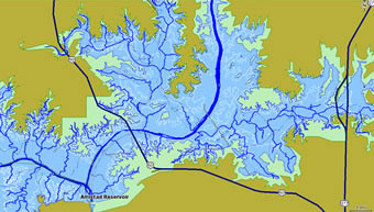 Amistad TX 1mile Base Map