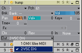 Assign MIDI  Tracks to The VSC